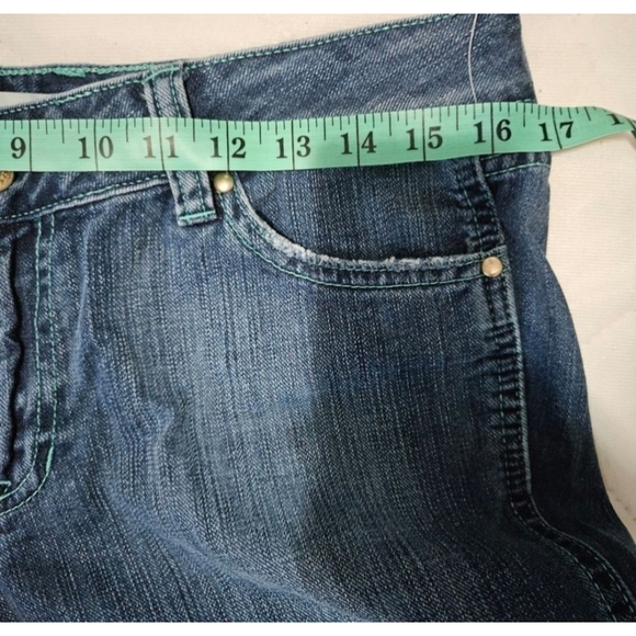 Gap Ultra Low Rise.Zip Fly Ankle Wide Leg Blue Jeans Size 10 (NEW) - Picture 8 of 11
